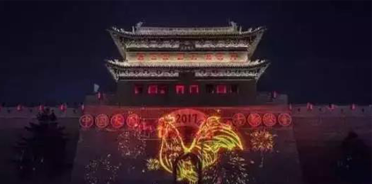 山西大同古都城門3D裸眼投影燈光秀